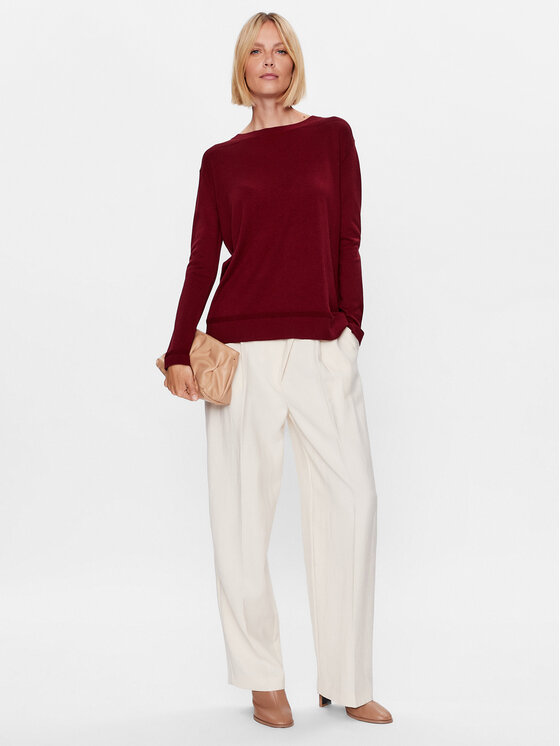 Max Mara Leisure Max Mara Leisure Pullover Amadeus 23336601 Dunkelrot Regular Fit