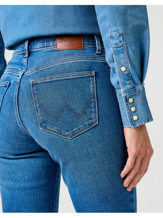 Wrangler Wrangler Jeansy STRAIGHT Niebieski Straight Leg