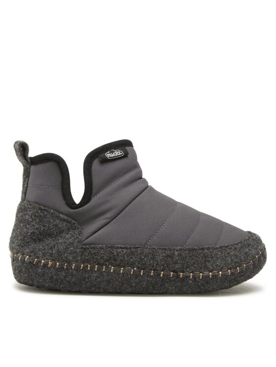 Papuci de casă Nuvola Boot New Wool UNBOW685 Dark Grey
