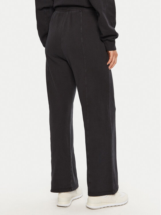 Champion Champion Spodnji del trenirke 117638 Črna Wide Leg