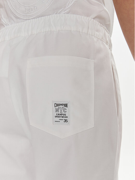 Champion Champion Sportske kratke hlače 117202 Bijela Relaxed Fit