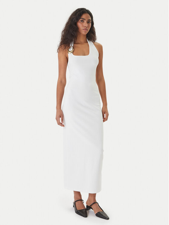 HUGO HUGO Kokteilinė suknelė Shagar 50557781 Écru Slim Fit