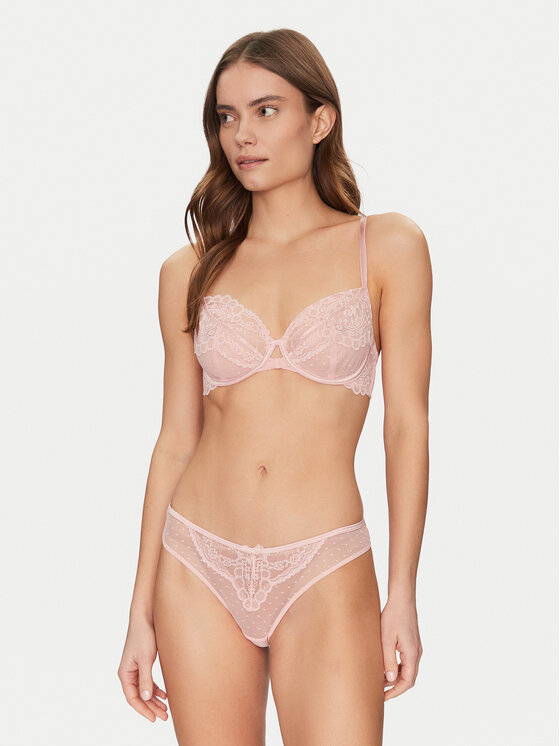 Hunkemöller Hunkemöller Podprsenka s kosticemi Juliette 302159 Růžová