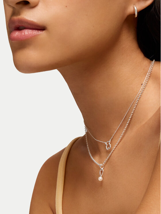 TOUS TOUS Κολιέ New Silueta 1004439100 Ασημί