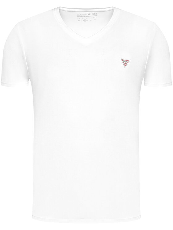 Guess Guess T-Shirt M1RI32 J1311 Weiß Super Slim Fit