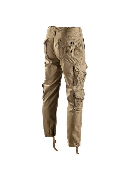 Brandit Brandit Spodnie cargo 1016.3.5XL Brązowy Slim Fit