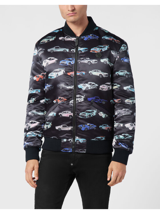 PHILIPP PLEIN PHILIPP PLEIN Kurtka bomber 21661 Czarny Regular Fit