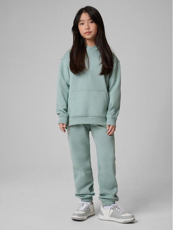 4F 4F Bluza BASIC+ Turkusowy Loose Fit
