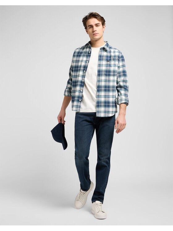 Lee Lee Jeansy RIDER Niebieski Slim Fit