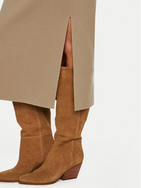 Luisa Spagnoli Luisa Spagnoli Gonna midi Madis 58456 Beige Slim Fit