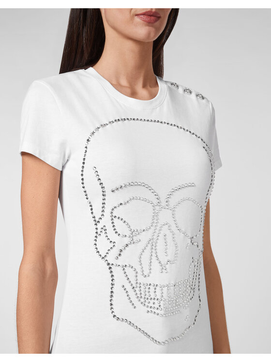 PHILIPP PLEIN PHILIPP PLEIN T-Shirt 8021 Biały Regular Fit