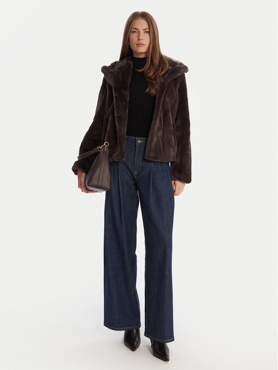 Guess Guess Шуба W0BL0N WDCH0 Коричневий Regular Fit