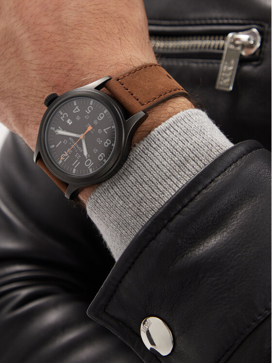 Timex Timex Zegarek Expedition TW4B12500 Brązowy