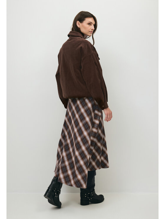 BIZUU BIZUU Bunda pro přechodné období ARI RELAXED CORD JACKET Hnědá Standard Fit