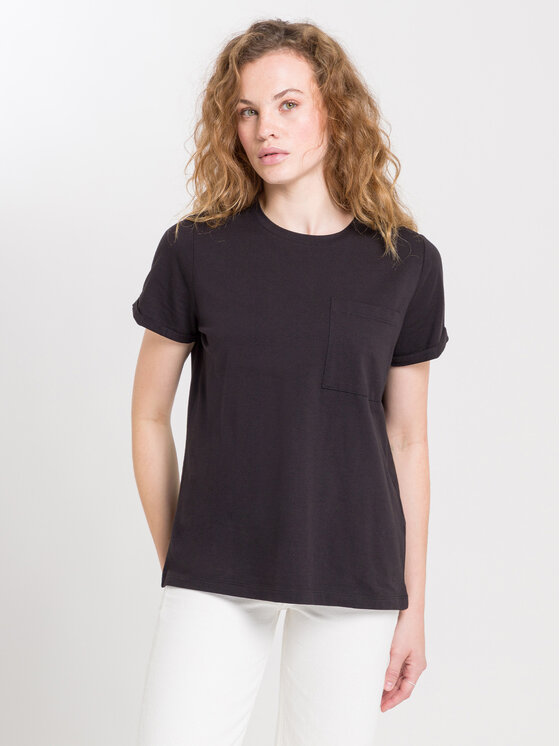 Cross Jeans Cross Jeans T-Shirt 55887-020 Czarny Regular Fit