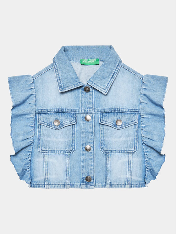 United Colors Of Benetton Gilet 25HHCJ00D Blu Regular Fit, taglia : 160