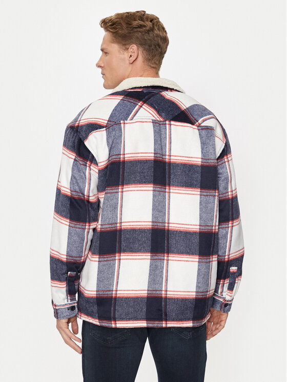 Tommy Jeans Tommy Jeans Риза-яке Sherpa DM0DM19652 Tmavomodrá Regular Fit
