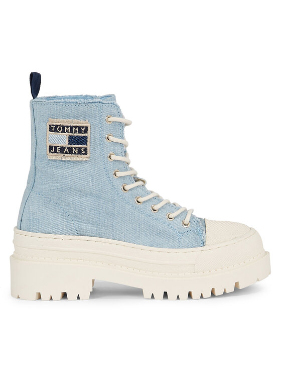 Tommy Jeans Modne Superge Foxing Denim Boot EN0EN02348 Modra