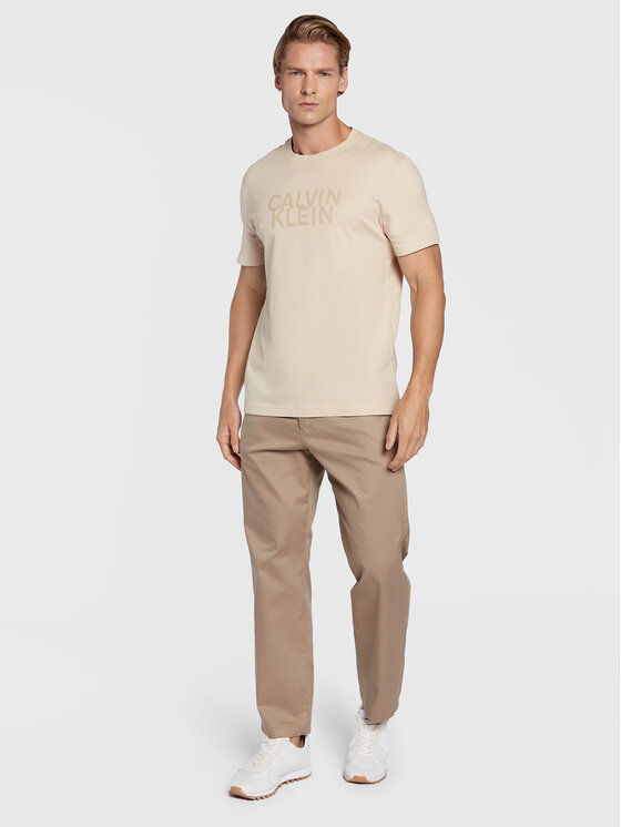 T-shirt Distorted K10K110113 Beige Regular Fit