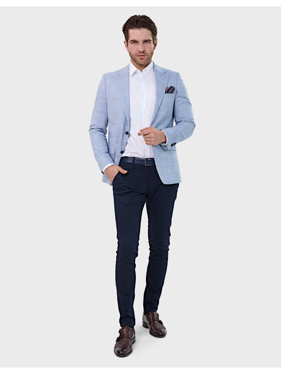 Evenemen Evenemen Marynarka Harmony 04 Niebieski Slim Fit