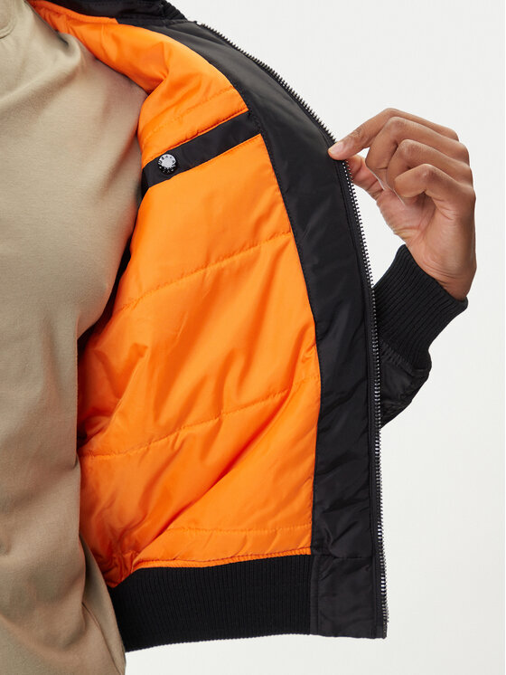 Alpha Industries Alpha Industries Μπόμπερ μπουφάν MA-1 TT Hood Two Tone 258100 Μαύρο Regular Fit
