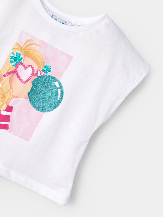Mayoral Mayoral Set T-Shirt und Rock 3958 Rosa Regular Fit
