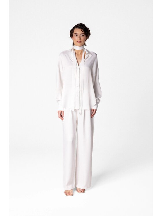 LE POSSÉ LE POSSÉ Koszula KLS Kremowy Loose Fit
