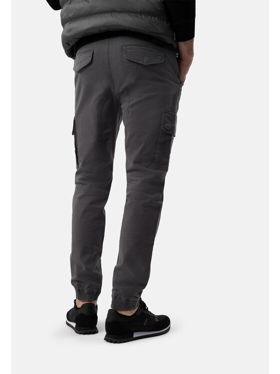 Volcano Volcano Spodnie cargo R-ALPIN Szary Regular Fit