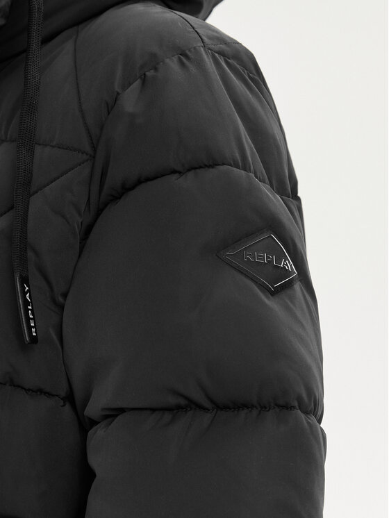 REPLAY REPLAY Зимно яке W7664R.000.84466 Черен Relaxed Fit