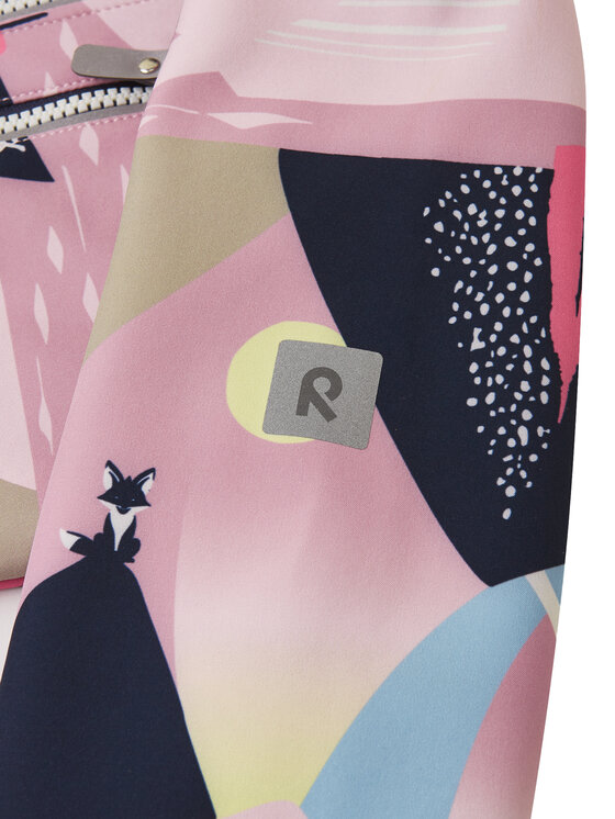 Reima Reima Softshellová bunda Vantti 5100009D Růžová Regular Fit