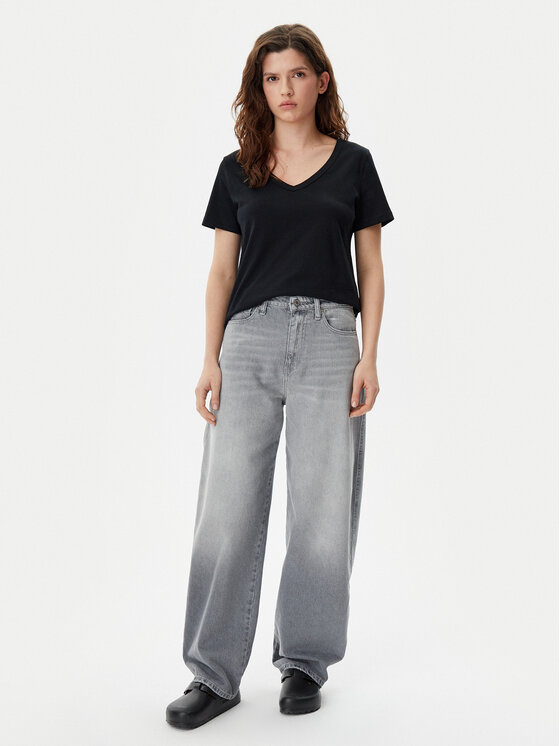 Gap Gap T-Shirt 740140-03 Czarny Regular Fit