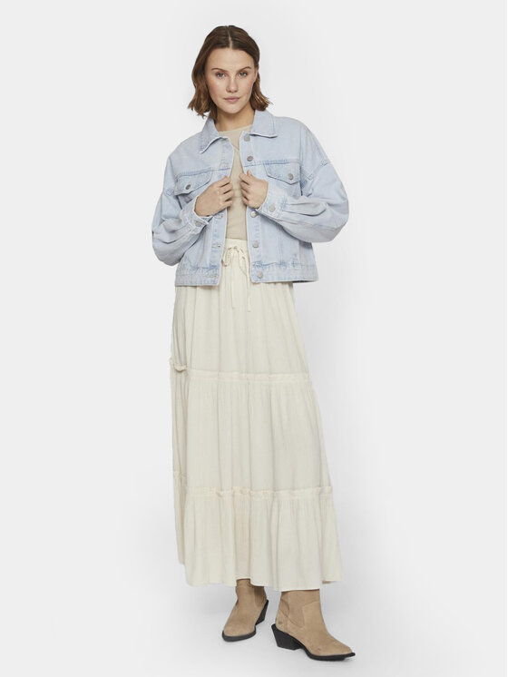 Vila Vila Jeans jakna Kira 14096848 Modra Regular Fit