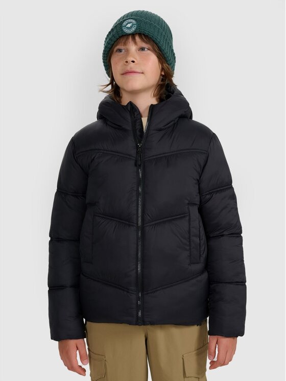 4F 4F Kurtka puchowa 4FJRAW25TDJAM0821-20S Czarny Regular Fit