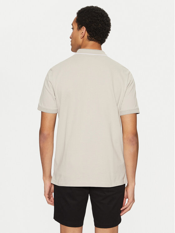 Calvin Klein Calvin Klein Polo K10K114141 Beżowy Regular Fit