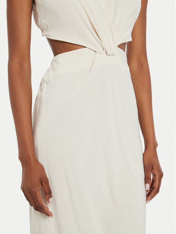 ViCOLO ViCOLO Sukienka letnia TB2469 Écru Regular Fit