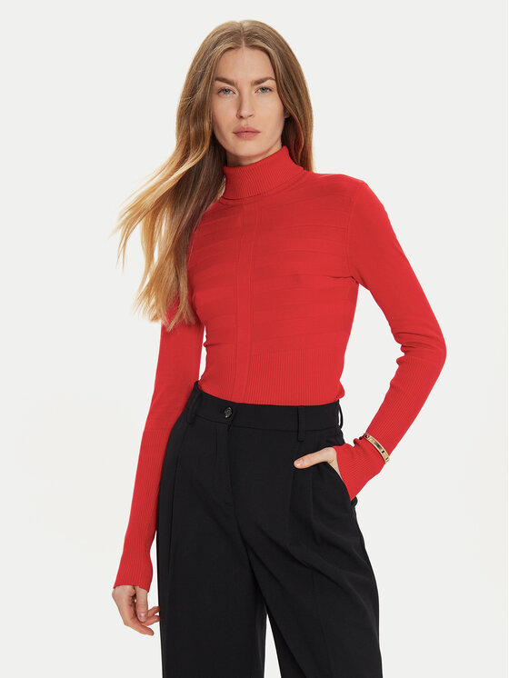 Morgan Morgan Golfas 132-MENTOS.M Raudona Slim Fit