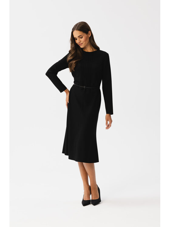 Stylove Stylove Sukienka codzienna S347 Czarny Modern Fit