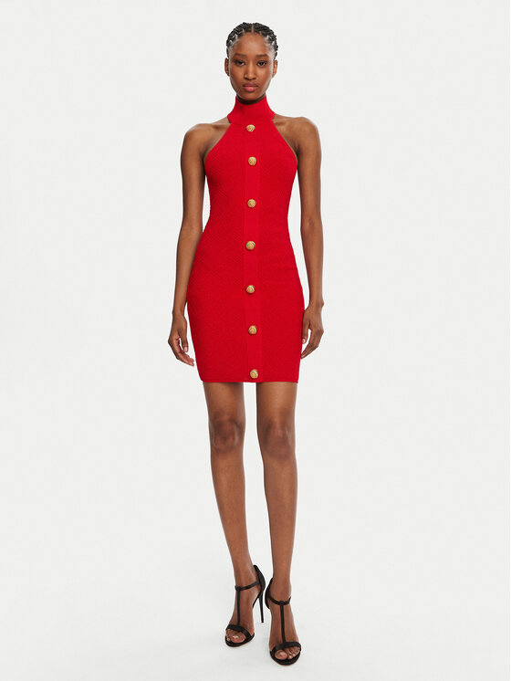 Balmain Balmain Koktélruha DF0R3236KH58 Piros Slim Fit