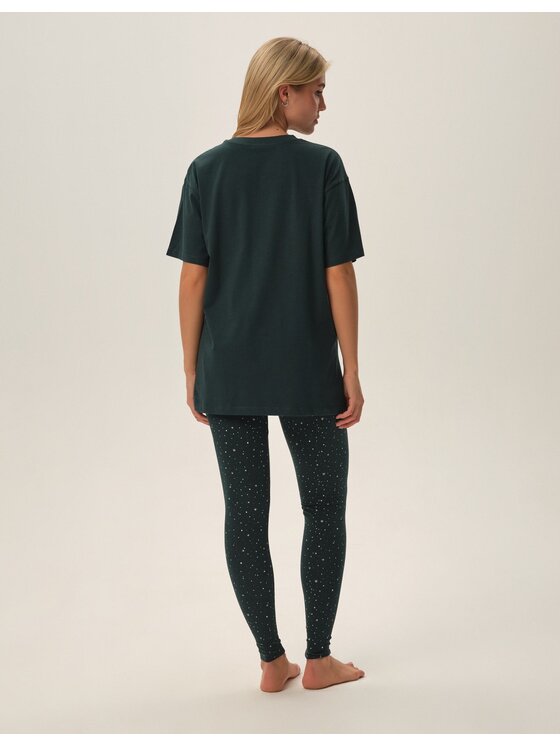 Henderson Henderson Piżama 41889 Zielony Regular Fit