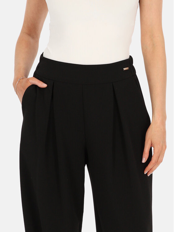 Potis & Verso Potis & Verso Spodnie materiałowe Karen Czarny Wide Leg
