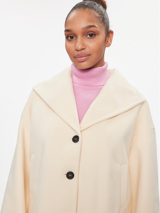 Noisy May Noisy May Płaszcz przejściowy Halston 27028853 Beżowy Loose Fit