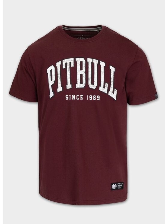 PITBULL PITBULL T-Shirt NORTON Bordowy Regular Fit