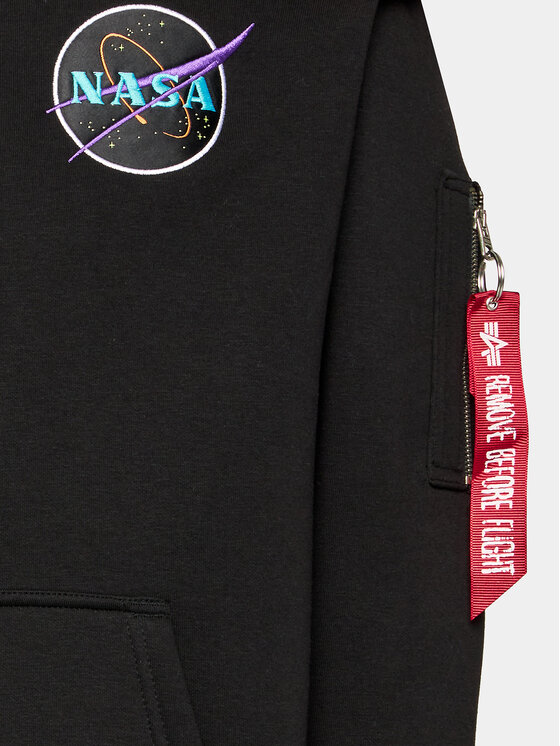 Alpha Industries Alpha Industries Bluza Dark Side 108337 Czarny Relaxed Fit