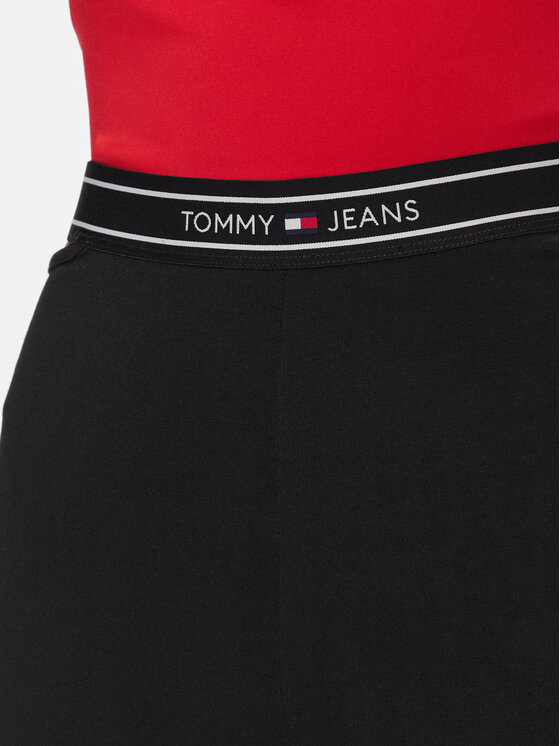 Tommy Jeans Tommy Jeans Biciklističke hlače DW0DW17319 Crna Slim Fit