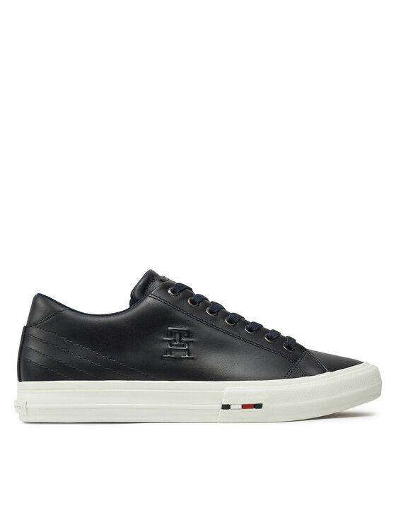 Tommy Hilfiger Tenisice Hi Vulc Street Patch Lth Luxe FM0FM05203 Tamnoplava