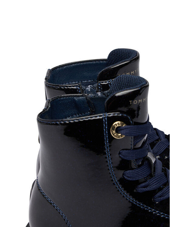 Tommy Hilfiger Tommy Hilfiger Зимни обувки Lace-Up Bootie T1A5-34005-1237 M Тъмносин