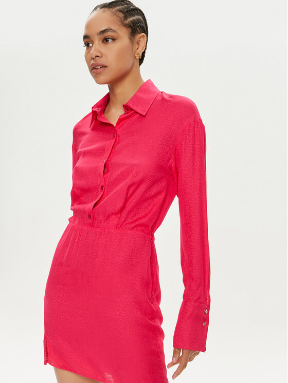 Patrizia Pepe Patrizia Pepe Rochie tip cămașă 8A1272/AL65-M513 Roz Regular Fit