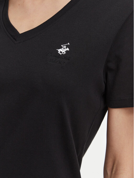 Beverly Hills Polo Club Beverly Hills Polo Club T-krekls P-SS26W-TS516518 Melns Regular Fit