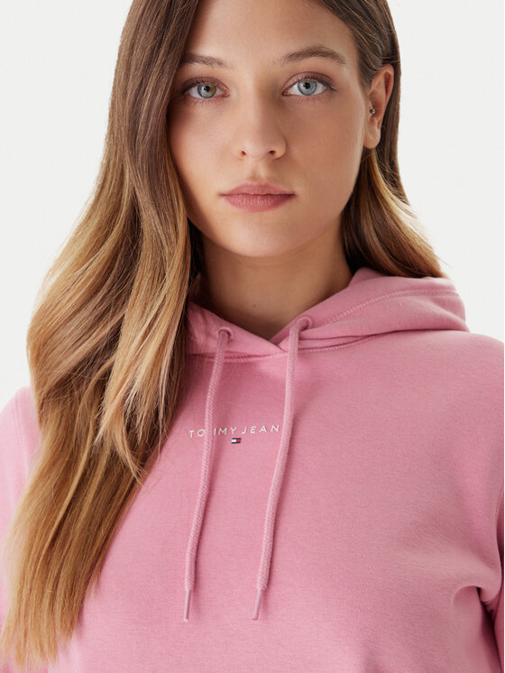 Tommy Jeans Tommy Jeans Majica dugih rukava Linear DW0DW21963 Ružičasta Regular Fit