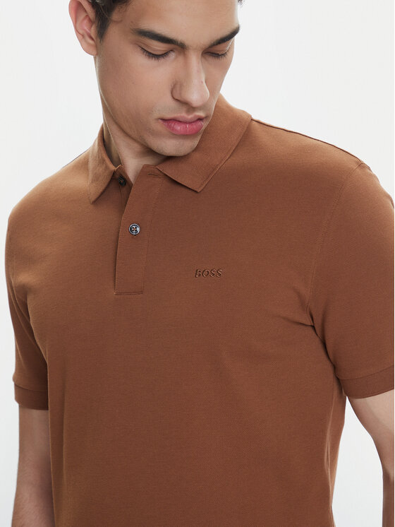 BOSS BOSS Polo Pallas 50468362 Beżowy Regular Fit